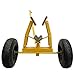 EQCOTWEA Marble Slab Handling Truck Stone Plate Handling Trolley Industrial Mobile Carrying Transportation Tool 880LB/400KG for Mmarble/Granite/Stone Yellow
