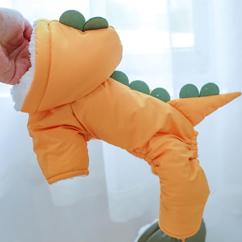 Disfraz de perro dinosaurio abrigo con capucha XL miniatura 7