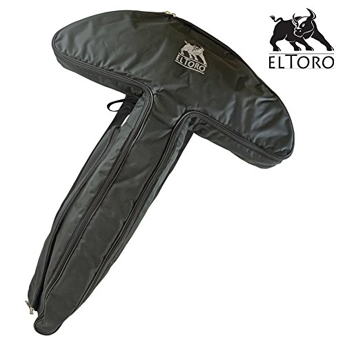 elToro Medium-T Armbrusttasche – gepolsterte Tasche für Armbrust mit Scope – robust, wasserabweisend & geräumig | Farbe: schwarz