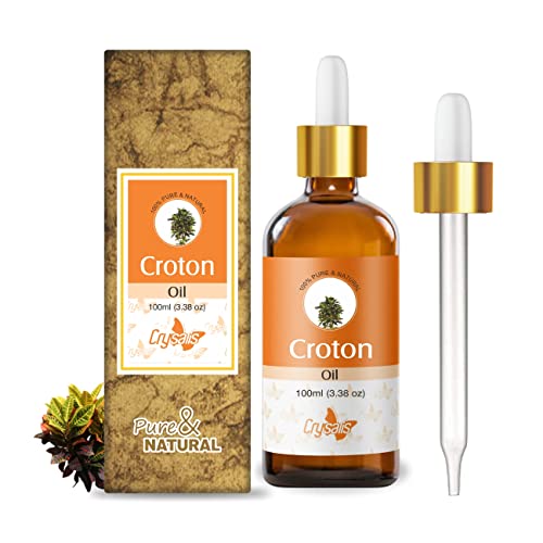 Image of Crysalis Croton (Codiaeum Variegatum) Oil|100% Pure & Natural Undiluted Carrier Oil Organic Standard For Skin & Haircare|For Skin, Health & Reduce Skin Breakouts, Used In Aromatherapy 100ml