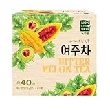 Nokchawon Bitter Melon Tea 40 TEA BAGS (100% Bitter Melon/No additives/Natural Pulp Teabag)