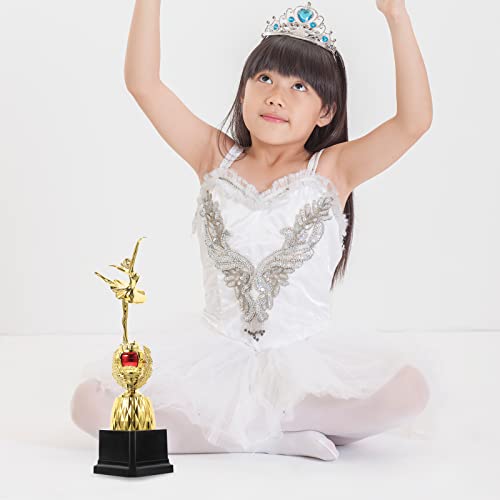 LUOZZY Troféu de Dança de Bailarina Troféus de Dança Menina Escultura de Dança de Mesa Deocr para Re