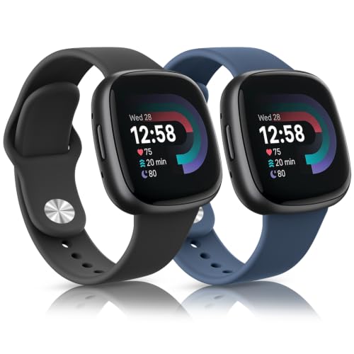 For Fitbit Versa3/Versa4/Sense/Sense2 �o���h �V���R�� �h���y�� �_�炩�� 140-200mm������ 2�{ | �A�b�v���X�^�C�������o�b�N���A���E�ȒP�E���ɗD�����A�h���h���A����OK�A�j�����p�A�y�ʃ\�t�g�A�ʋ΁A�W��