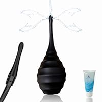 Klistier-Dusche Anti-Rückfluss, Loch Irrigator, wiederverwendbare Unisex Klistier-Dusche Vaginal-Reinigung Kit (mit Gleitmittel)