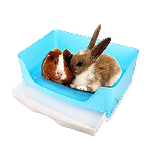 Súper Gran Caja de Basura para Mascotas, Animales Pequeños Baño de Conejo...