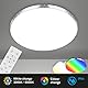 BRILONER Leuchten - LED Bad Deckenleuchte Glitzereffekt, RGB Badlampe, IP44 LED Badezimmerlampe, Farbtemperatur einstellbar, Chrom, 455x75 mm (DxH), 3679-118
