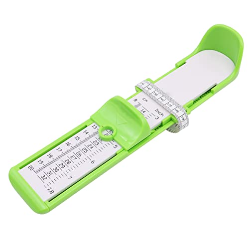 VOANZO Shoe Measure for Kids Toddler Foot Measure 0-200mm/7.8inch Foot Gauge Ruler Tools for Toddler Baby -Green