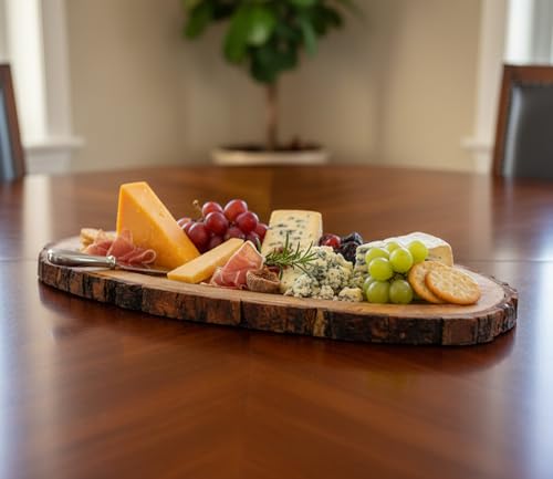 Image of KLEO Wooden Serving Tray Platter for Home and Kitchen Tableware Serveware | 16 inch Inches