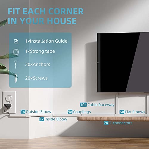 Delamu-157in-Cord-Hider-Cord-Cover-Wall-Cable-Management-Paintable-Wire-Cover-for-Cords-Cable-Hider-Raceway-Kit-Cable-Cover-Concealer-Wire-Hiders-for-TV-on-Wall-10-X-L157-W118-H06in-White