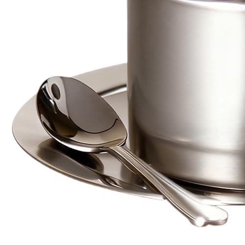 Tazas antiderrames con doble pared térmica y aislamiento térmico de 200ml 7
