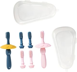 Hemoton 2 Sets Toothbrush Toddler Toothbrush Banana Toothbrush Kid Toy Silicone Tooth Brush Baby Tooth Brushes Children Silicone Toothbrush Blue Hood Child Soft Fur