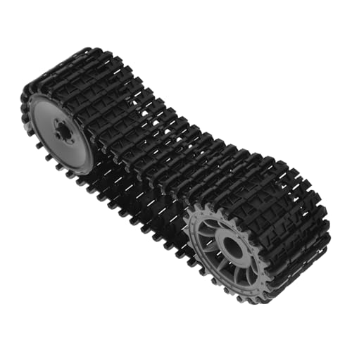 Yardwe Orugas de Goma para Tanque RC Ruedas de Tanque de Repuesto para Robot de Control Remoto Juguetes de Construcción para Proyectos de DIY