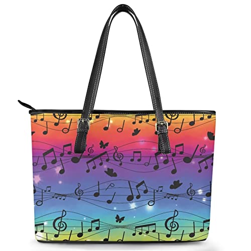 Sac à main notes de musique en cuir le cadeau idéal pour femme