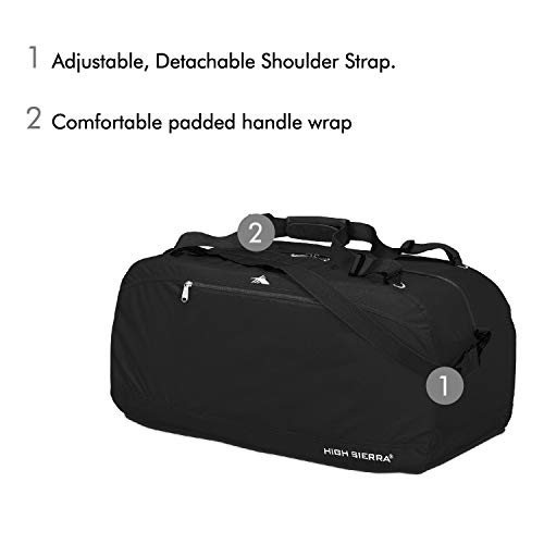 High Sierra Pack-N-Go Duffel Bag, 36-Inch, Black