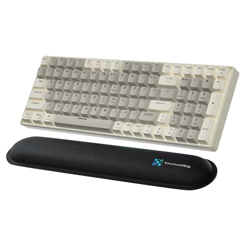 Creamy Mechanical Gaming Keyboard Wireless - 100 Keys Hot-Swappable Retro Design, Silent Linear Switches, 3-Mode (BT/2.4G/USB-C), LED Backlit, 3000mAh, Ergonomic Wrist Rest for Win/Mac Gaming & Typing