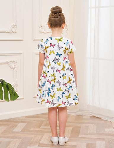 image for Bumeex Little Toddler Girls' Dresses Summer Spring Easter Cotton Swing