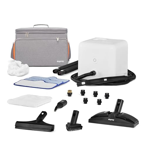 Dupray Neat Steam Cleaner with 18-Piece Kit – (Neat with the Awesome Bag) Powerful, chemical-free cleaning for floors, cars, tiles, grout, and more. *Kills 99.9% of Bacteria and Germs