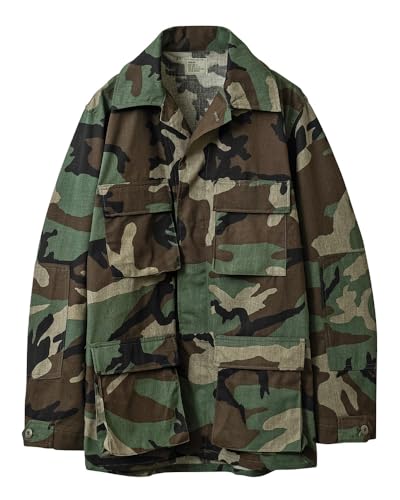 ���� �f�b�h�X�g�b�N �ČR BDU WOODLAND CAMO �W���P�b�g �O���^ �m�����b�v (JP, �A���t�@�x�b�g, S, ���M�����[, �E�b�h�����h�J��)