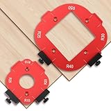 2pcs Woodworking Router Corner Radius Template, Aluminum Alloy Router Corner Jigs and Templates for Woodworking, Arc Cutting Auxiliary Tool DIY Template R10/R15/R20/R25/R30/R35/R40/R50