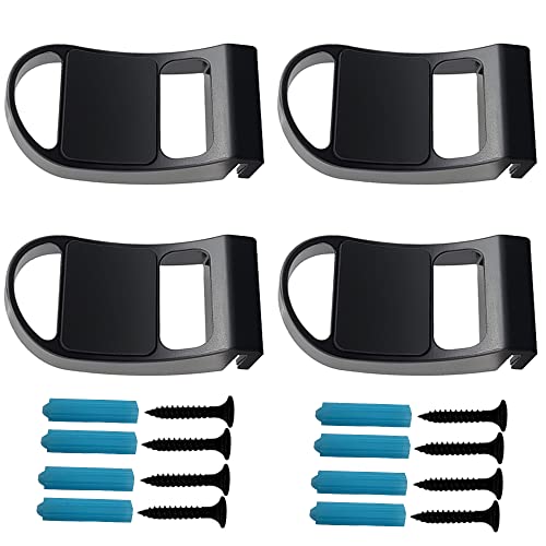 MatoSan® PS5 Lot de 4 supports pour casque Playstation 5 3D PS5 Support mural pour manette PS5 Support mural pour PS5 Support mural PS5 Noir Cover