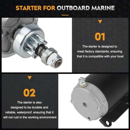 image for ILONPA SAB0003 Electrical Starter Compatible with Evinrude Outboard Ma