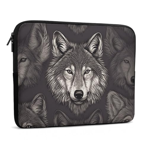 Housse ordinateur portable loup pour protéger des rayures du sac - 3