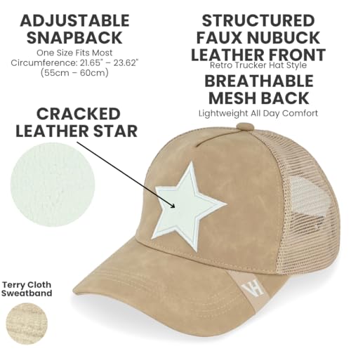 Image of VINTAGE HAVANA Trucker Hats Women | Mesh Adjustable Snapback Hat | Men & Women Cute Trendy Fashion Baseball Cap