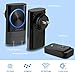 Wireless Doorbell, Plug in Door Bell 2 Receivers 1 Push Button Cordless, IP44 Waterproof Door Chime, 500-1000ft Range, 4 Levels Volume, 45 Ringtones