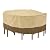 Classic Accessories Veranda Water-Resistant 60 Inch Tall Round Patio Table & Chair Set Cover, Outdoor Table and Chair Cover