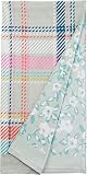 Vera Bradley Women's Double Sided Beach Towel, Pastel Plaid, One Size