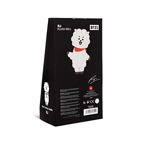 AURORA BT21 Official Merchandise, RJ Soft Toy, for ages 0+, Small, 61324, White, 8 x 16 x 25 Centimeters - Image 3