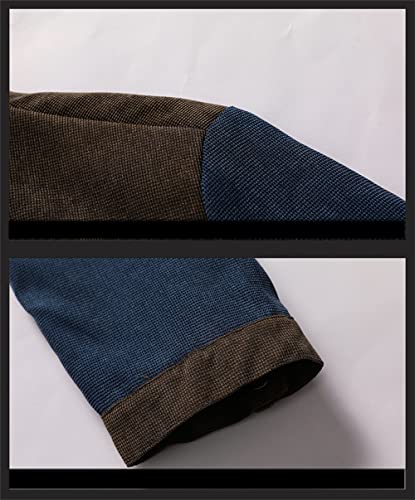 Veste mode hommes classique élégante veste décontractée marron de qualité - 4