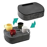 Flip Top - Lap Desk, Cup Holder and Desk Tray, Use Anywhere, Soft and Stylish Modern Looks,...
