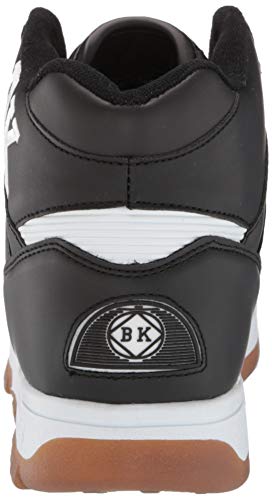 British Knights Mens Kings Sl Classic Mid Top Fashion Sneaker, Black/White/Gum, 10 Us #TOP2
