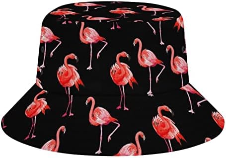 Flamingo Pink Bucket Hats for Men Women Beach Fisherman Hats Summer Outdoor Funny Trucker Hats Sun Hat