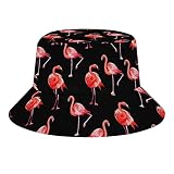Flamingo Pink Bucket Hats for Men Women Beach Fisherman Hats Summer Outdoor Funny Trucker Hats Sun H