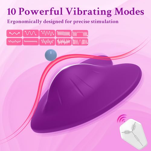 Stimulateur clitoridien connecté télécommandable, vibromasseur violet 10 modes