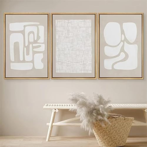 Affiches art mural pour transformer un mur vide salon et couloir triptyque de toiles 60x80 cm