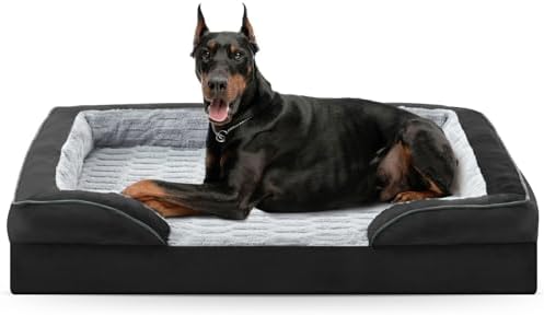 FURTIME Orthopedic Supportive Extra Large Dog Bed, XXL Waterproof...