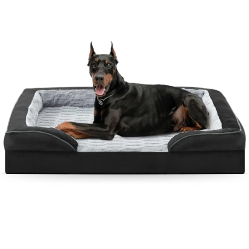 FURTIME Orthopedic Supportive Extra Large Dog Bed, XXL Waterproof Pet Bed