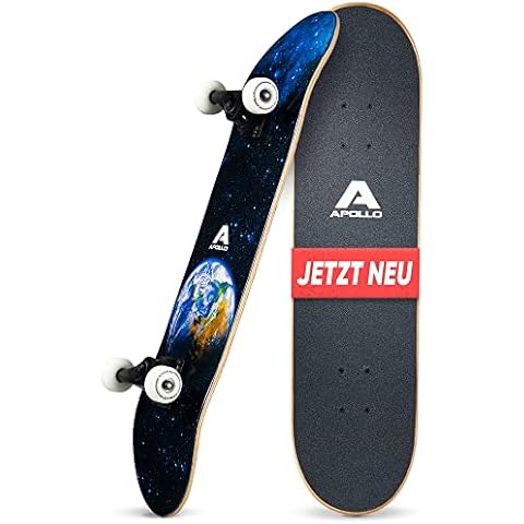 Apollo Skateboard | Cooles Kinder Skateboard und Profi Skateboard Erwachsene in Einem | 7-lagiges Skateboard Deck, trendig, Medium Concave, ABEC-7 Kugellager | Top Fahreigenschaften bei jedem Style Cover