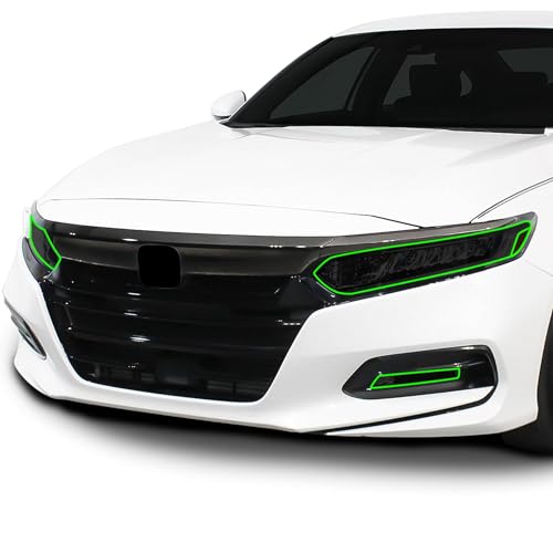 BOGAR TECH DESIGNS - Precut Complete Headlight Fog Light Tint Kit Compatible with Honda Accord 2018-2022, Dark Smoke