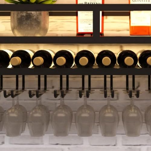 Armoire à vin murale pour optimiser une cuisine encombrée grâce aux LED