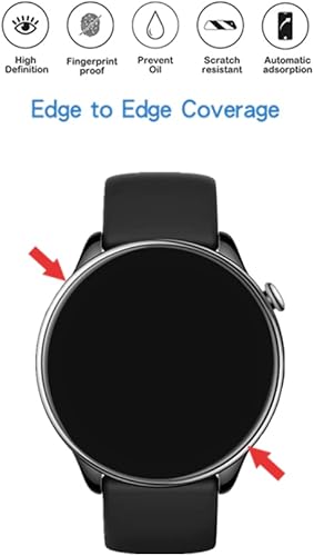 Miniatura 4 de Protector de pantalla compatible con Amazfit GTR Mini, cobertura completa HD, protector de pantalla invisible de TPU compatible con GTR Mini Smart