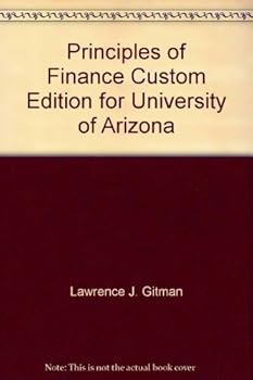 Paperback Principles of Finance Custom Edition for University of Arizona Book