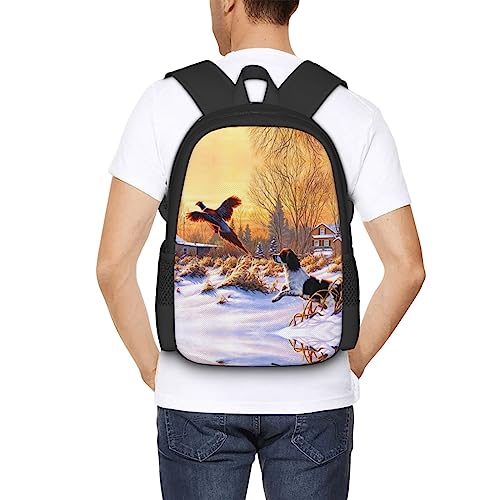 Sac à dos coucher de soleil grand volume avec compartiment PC et toile imperméable - 6