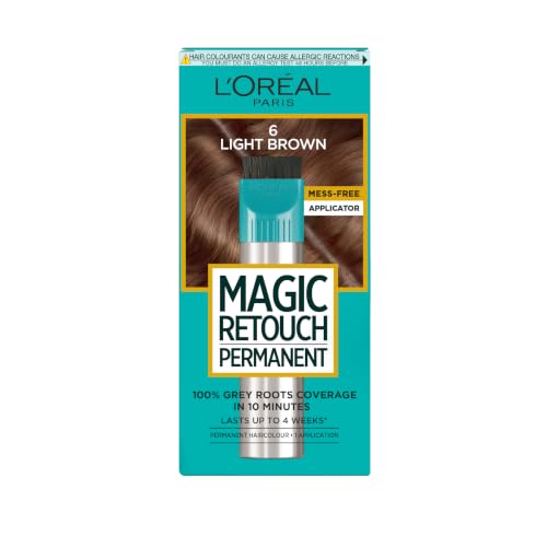 Loreal L'Oreal L’oreal Paris Magic Retouch Permanent Light Brown Root Concealer, 100% Roots Coverage With Easy Applicator, 150ml – Image 2