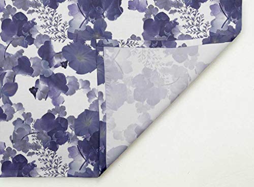 Serviette de table en lin lavable s4sassy bleu fini les modèles jetables - 3
