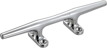 SeaLux 10" Blue Water Open Base Cleat 316 Stainless Steel for Rope tie on Boat Yacht and Kayak