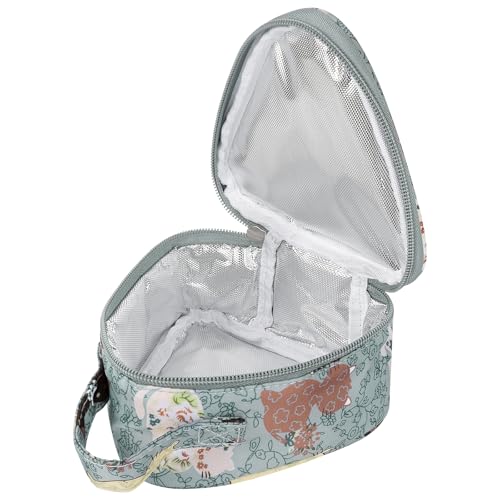 Linkidea Bolsas pequeñas reutilizables para sándwich, Portabocadillo, bolsa de almacenamiento de aperitivos aislada para sándwich, lonchera ligera a prueba de fugas para mujeres (azul)